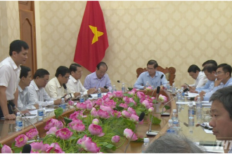 Lãnh đạo UBND tỉnh Tiền Giang kiểm tra tiến độ các dự án sau hội nghị xúc tiến đầu tư